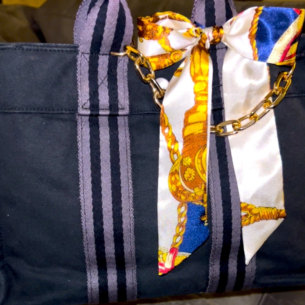 Hermes Mini Tote w/ Twilly and Chain - Sold AS IS